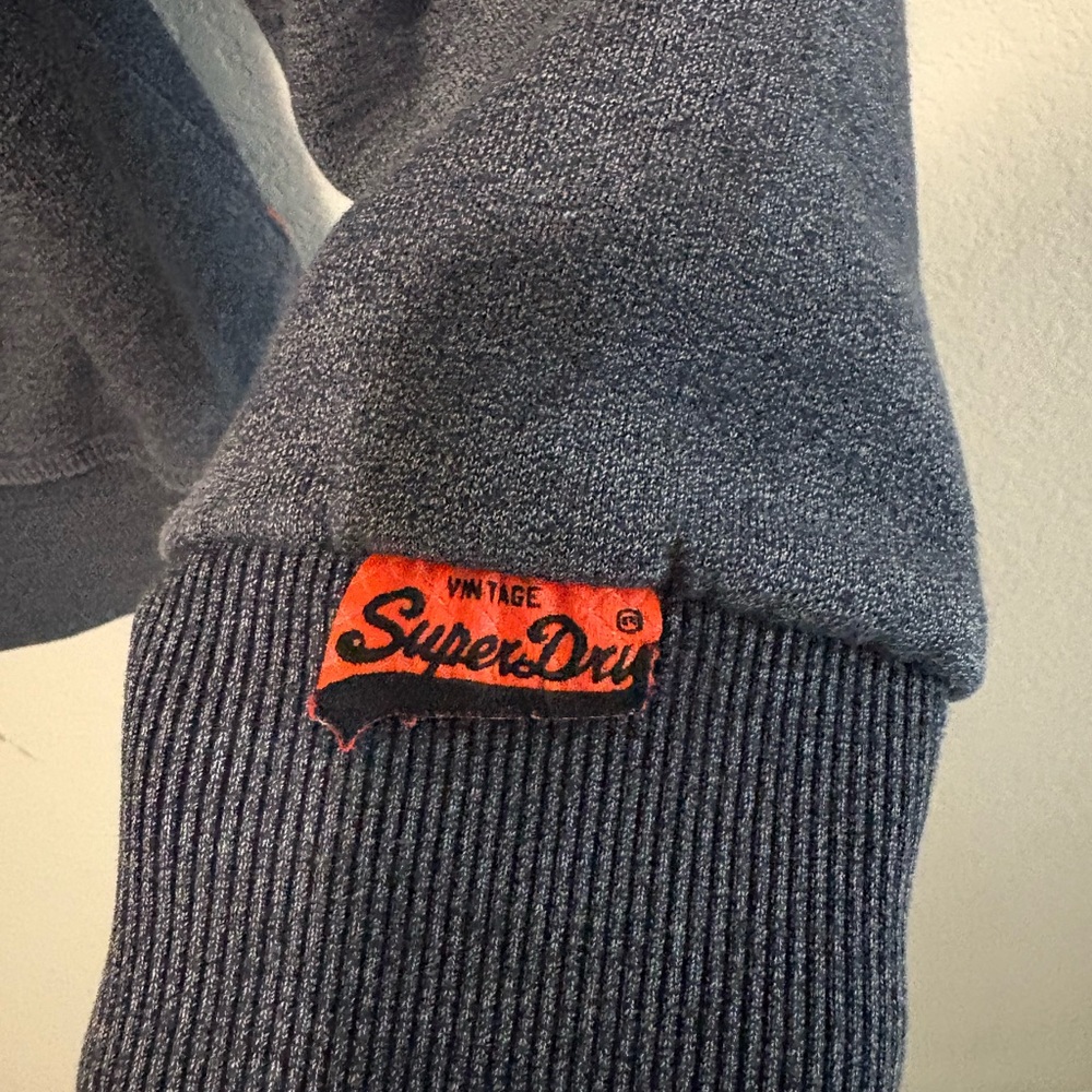 Superdry High Flyers Hoodie in Ink Blue Grit - Picture 5 of 6